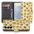 Samsung Galaxy S26 Book Case Hoesje Meerkleurig Emoji Vooraanzicht.
