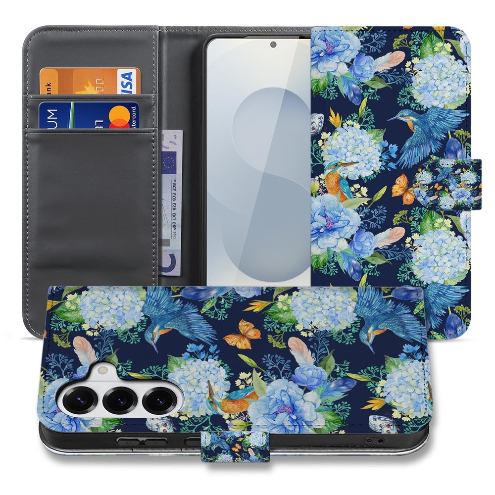 Samsung Galaxy S26 Telefoonhoesje Met Pasjes Ijsvogel telefooncases ijsvogelprint detail.