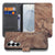 Samsung Galaxy S26 Book Case Boomstam Bruin Voorzien van kaartenhouder Vooraanzicht.