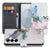Samsung Galaxy S26 Portemonnee Hoesje Vogel Print vooraanzicht met kolibrieprint en binnenvak voor kaarten.