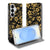 Samsung Galaxy S26 Book Case Telefoonhoesje Gouden Bloemen Vooraanzicht.