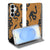 Bookcase Hoesje Samsung Galaxy S26 Snakes slangenprint bruin voorkant.