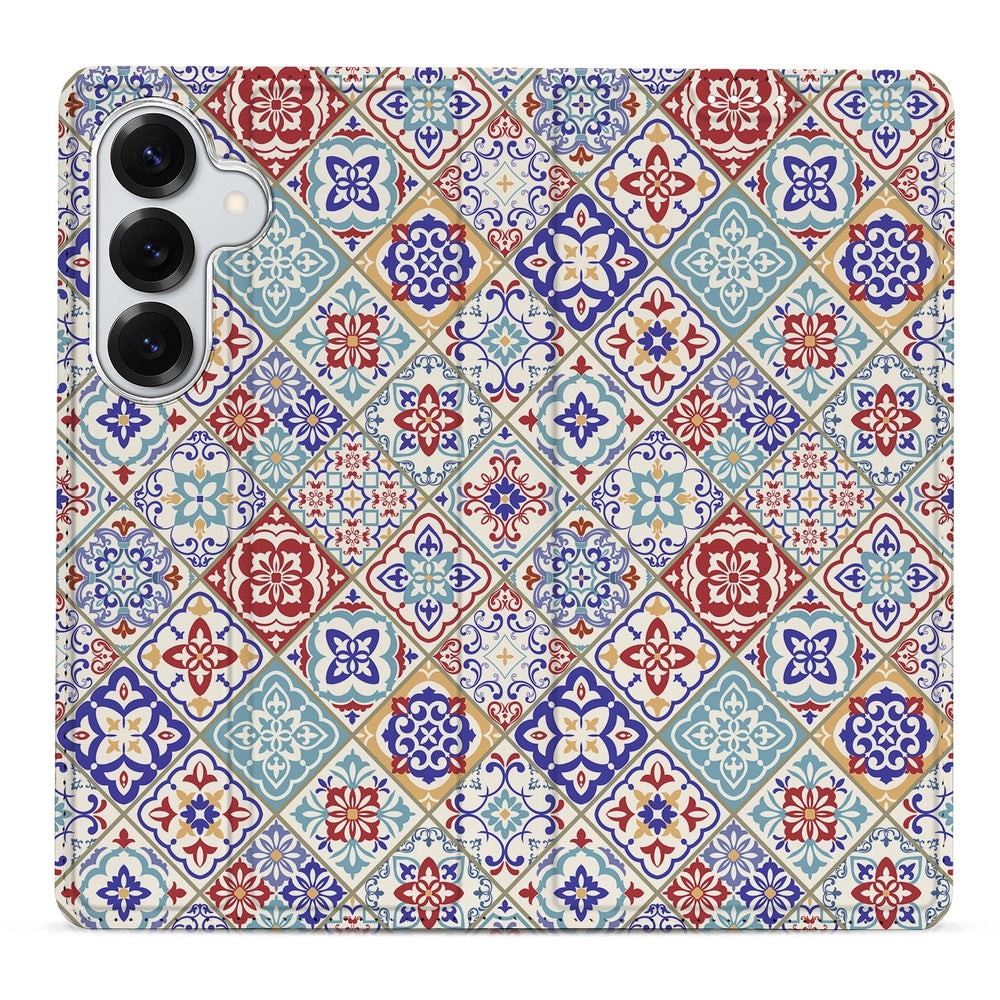 Samsung Galaxy S26 Telefoonhoesje Tiles Color Vooraanzicht.