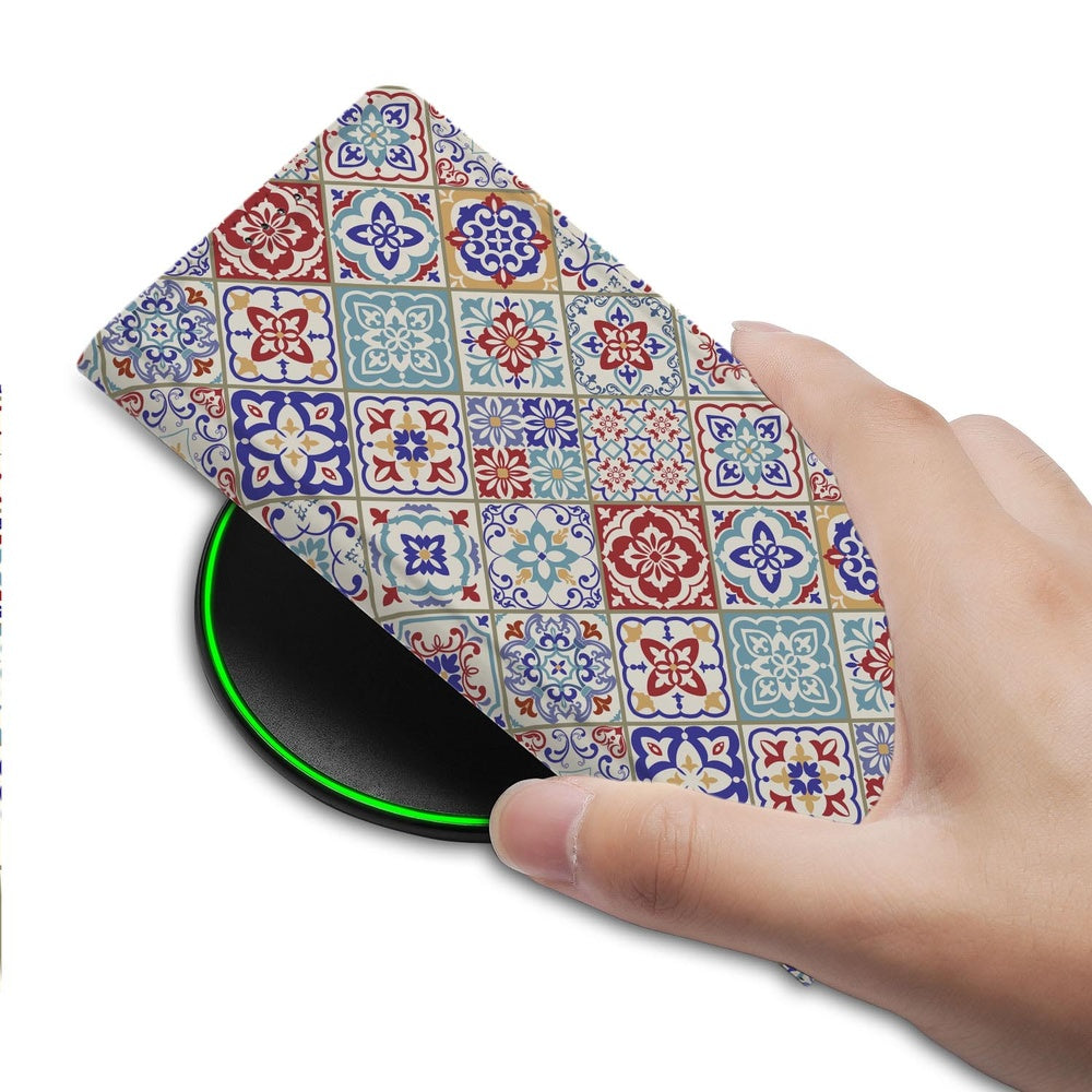 Samsung Galaxy S26 Telefoonhoesje Tiles Color Aanzicht detail.