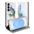Samsung Galaxy S26 Flip Style Cover Vogel Voor- en achterkant met kleurrijke vogelprint.