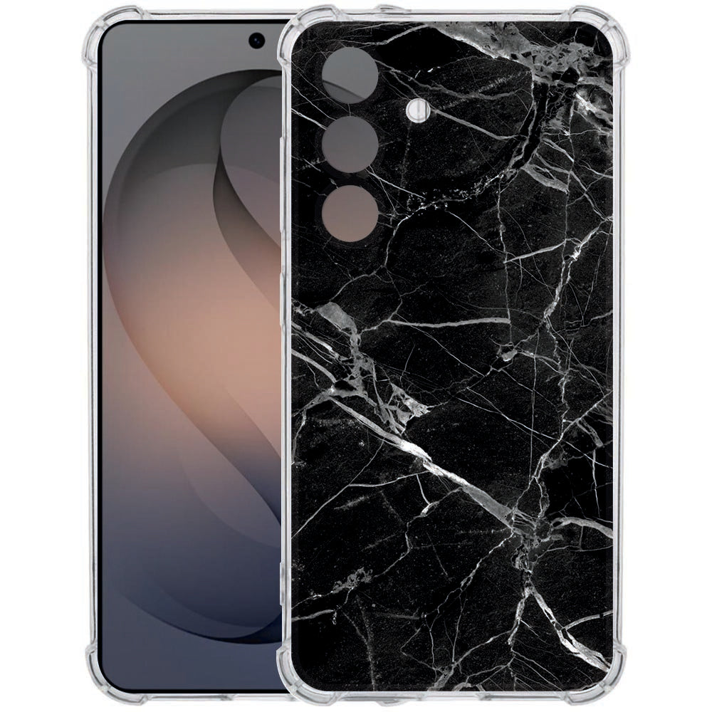 TPU Back Cover Samsung Galaxy S26 Marmer Zwart Shockproof