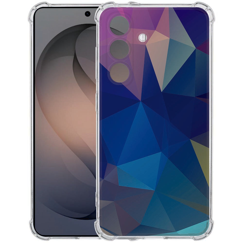 Softcase Samsung Galaxy S26 Polygon Dark Schokbestendig