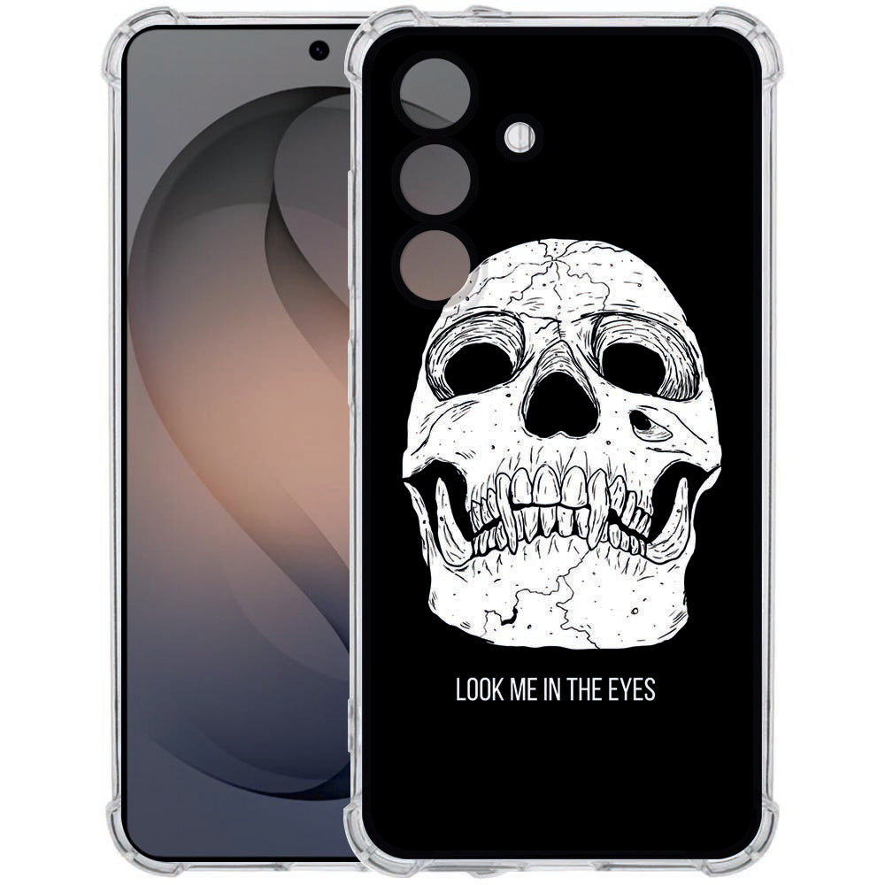 TPU Back Cover Samsung Galaxy S26 Skull Eyes Schokbestendig