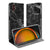 Telefoonhoesje Samsung Galaxy Xcover 7 Pro Wallet Case Marmer Zwart opengeslagen zwart marmer design