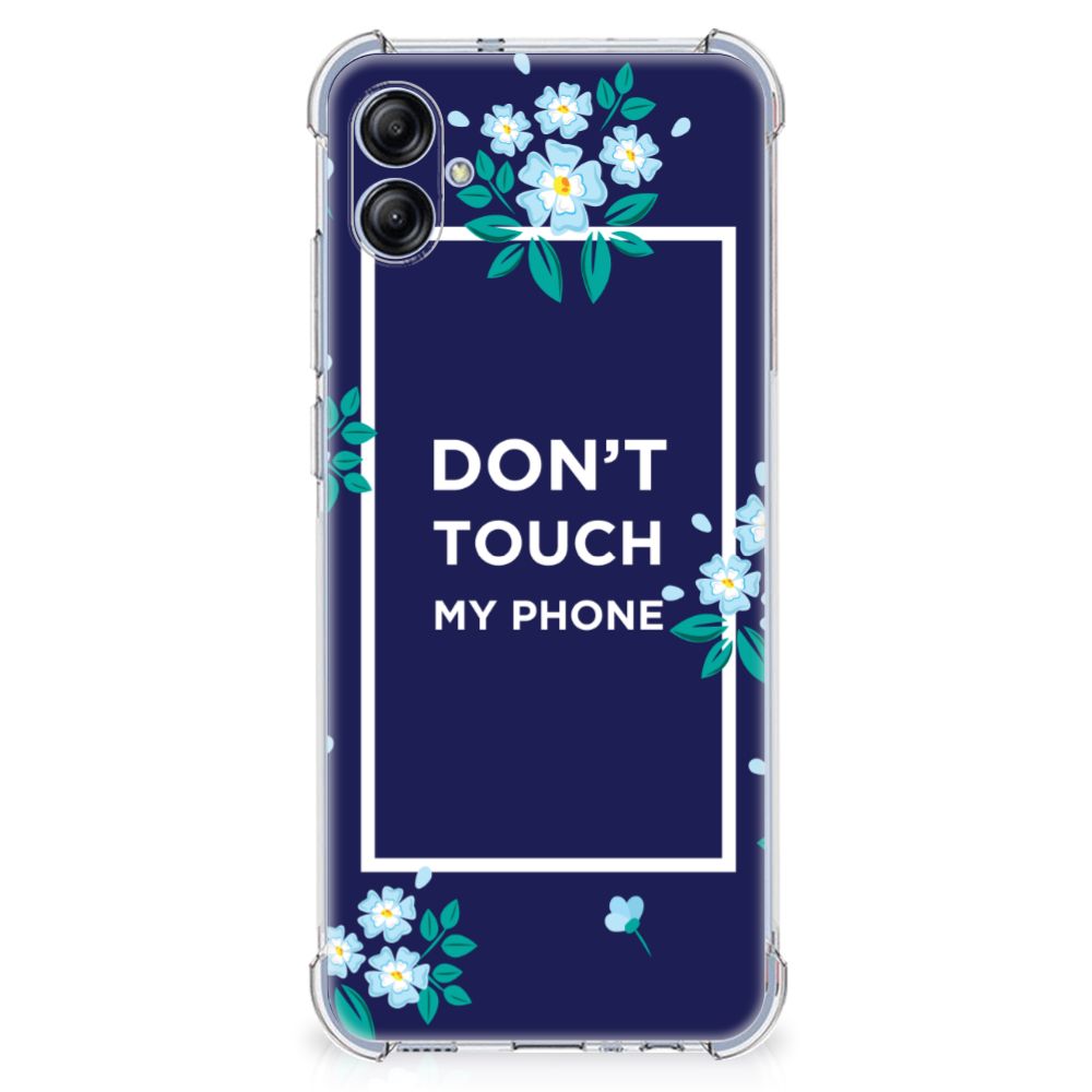 Samsung Galaxy A04e Anti Shock Case Flowers Blue DTMP B2C Telecom