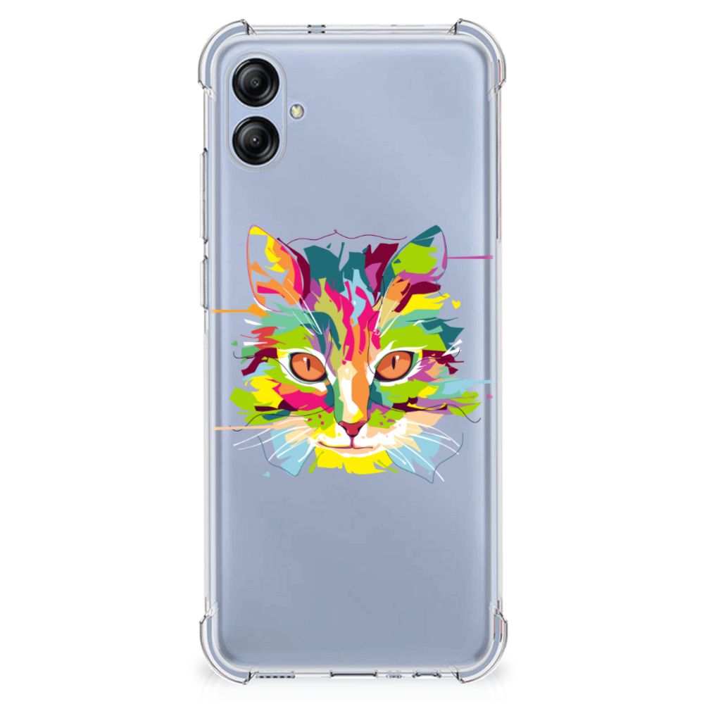 Samsung Galaxy A04e Stevig Bumper Hoesje Cat Color B2C Telecom