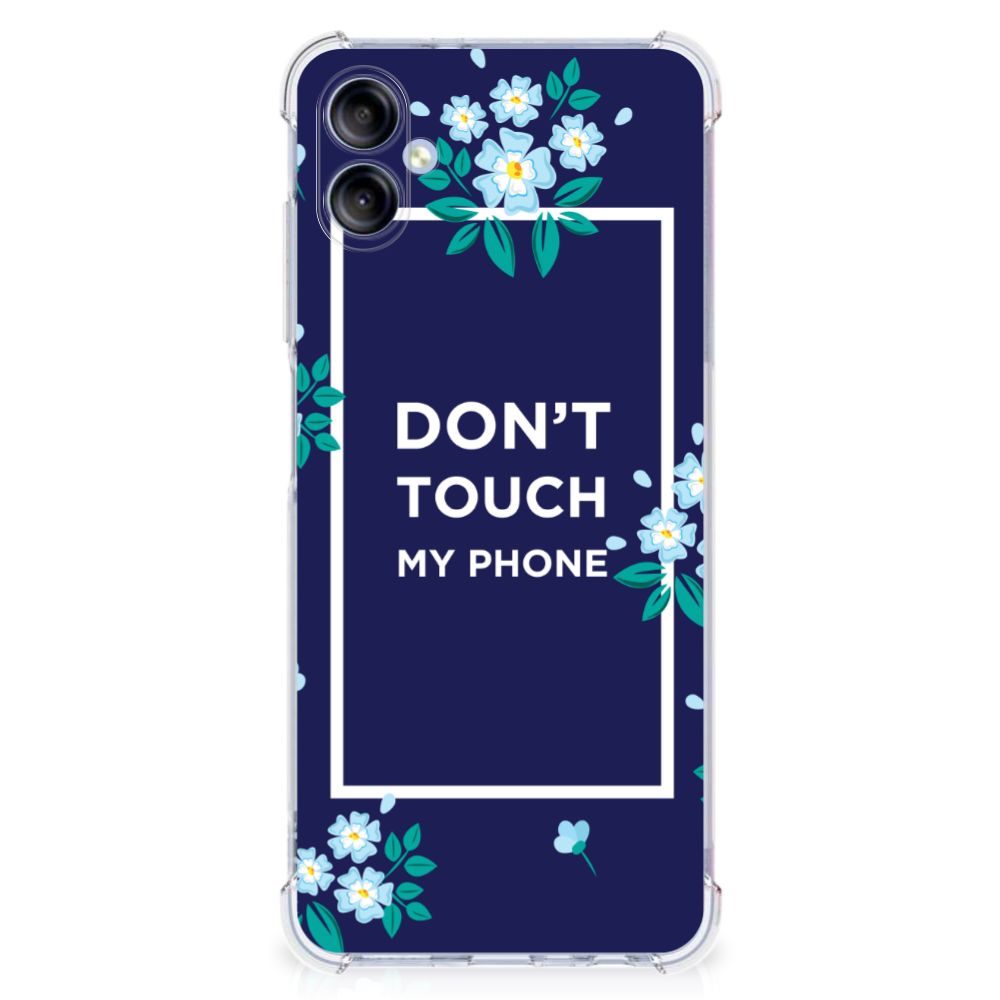 Samsung Galaxy A05 Anti Shock Case Flowers Blue DTMP B2C Telecom