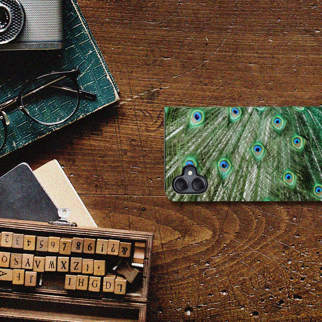 Samsung Galaxy A05 Hoesje maken Pauw design pauw aanzicht