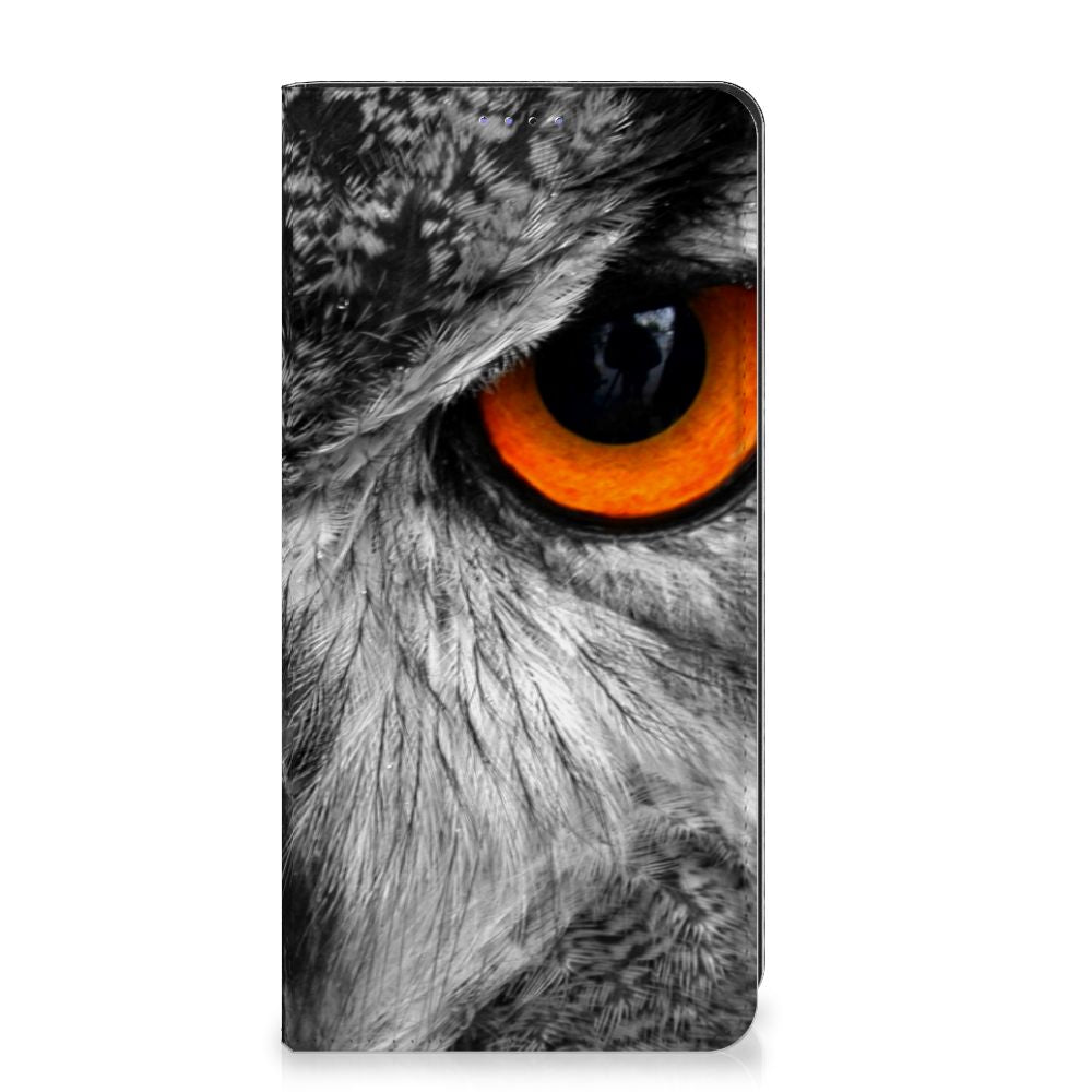 Samsung Galaxy A05 Hoesje maken Uil design Uil close-up