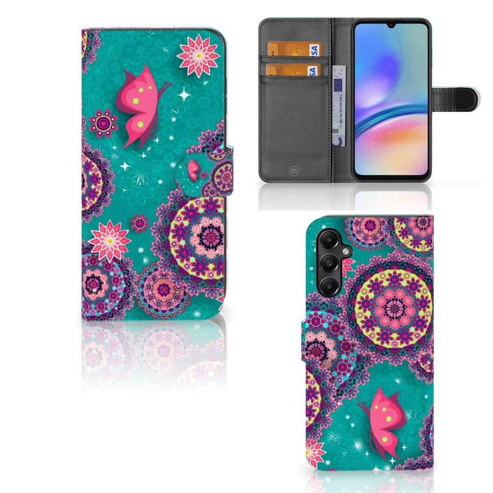 Samsung Galaxy A05s Hoesje Cirkels en Vlinders
