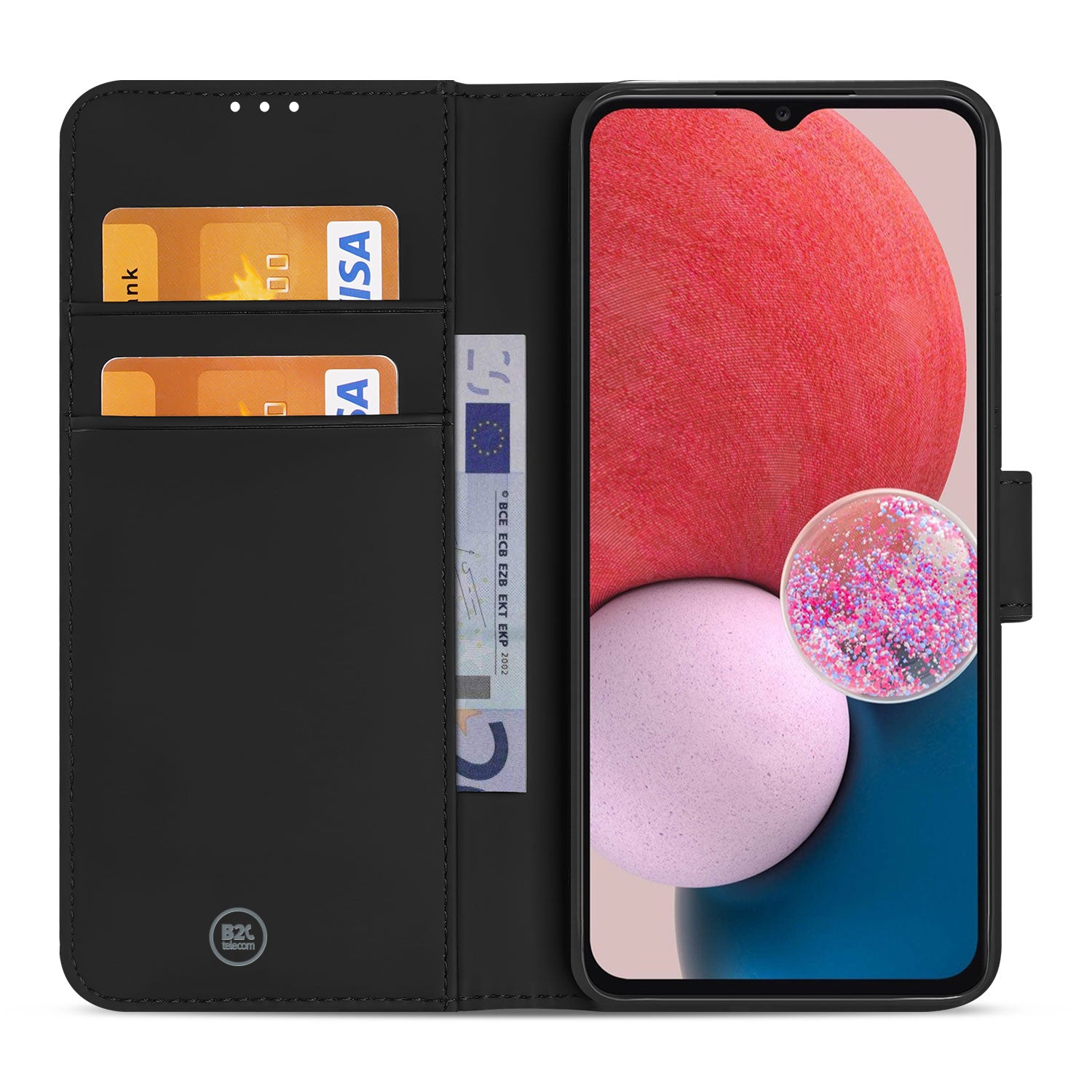 Samsung Galaxy A13 (4G) Boekhoesje Zwart met Stand Case
