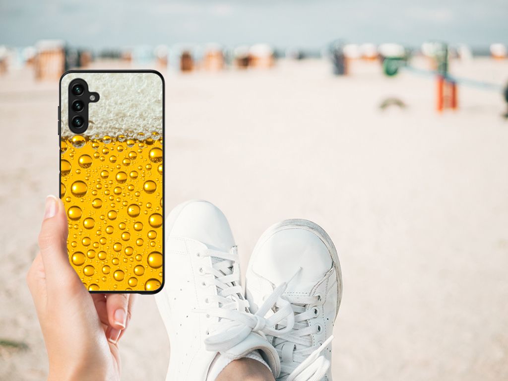 Samsung Galaxy A13 5G | A04s Back Cover Hoesje Bier design bier droplets strand