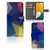 Samsung Galaxy A14 4G Book Case Polygon Dark book case abstract design front back view