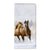 Samsung Galaxy A14 4G Hoesje maken Paarden met een afbeelding van rennende paarden in een snowy landschap.