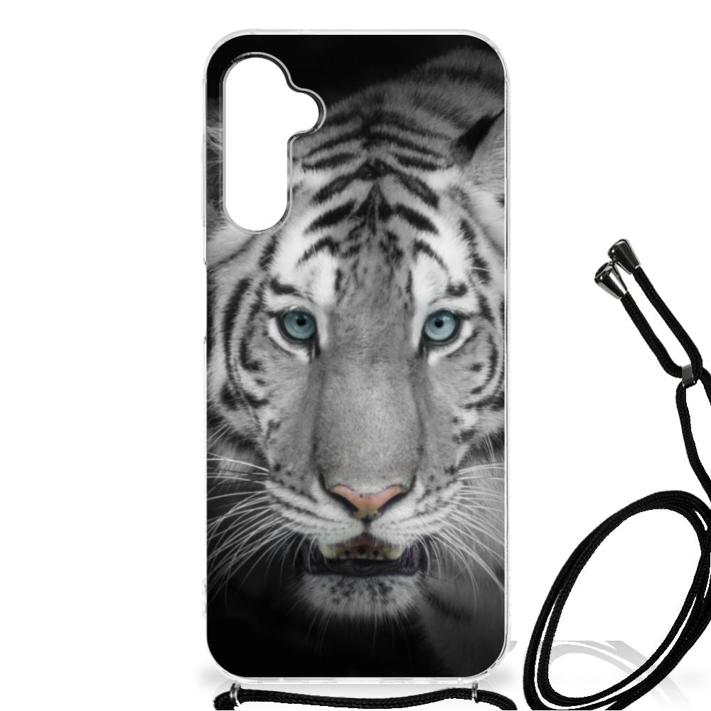 Samsung Galaxy A14 5G Case Anti-shock Tijger met uniek tijgerdesign en flexibele rubberbescherming.