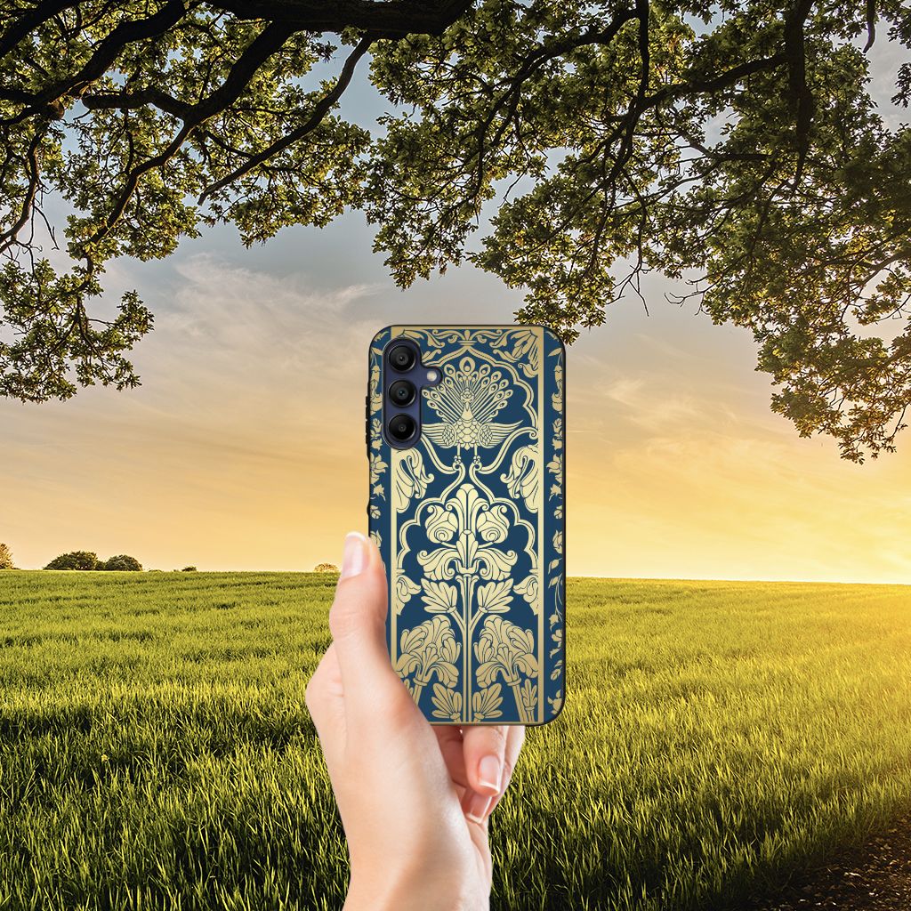 Samsung Galaxy A15 Bloemen Hoesje Beige Flowers B2C Telecom