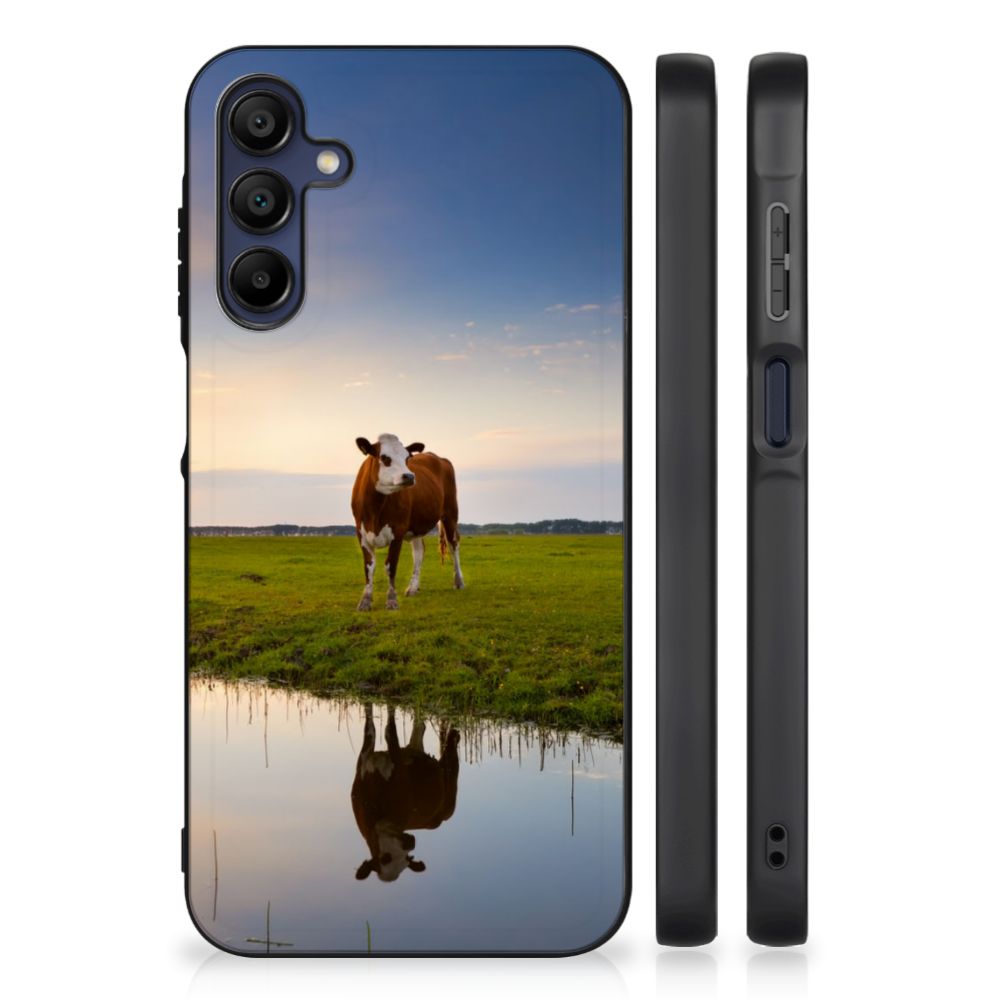 Samsung Galaxy A15 Dierenprint Telefoonhoesje Koe B2C Telecom