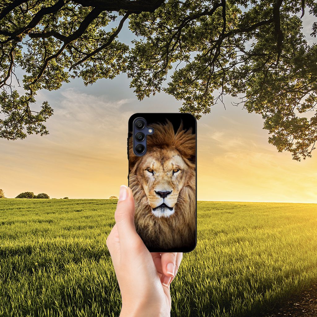 Samsung Galaxy A15 Dierenprint Telefoonhoesje Leeuw B2C Telecom
