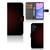 Samsung Galaxy A15 Telefoon Hoesje Geruit Rood met ruimte voor 3 pasjes en minimalistisch design.