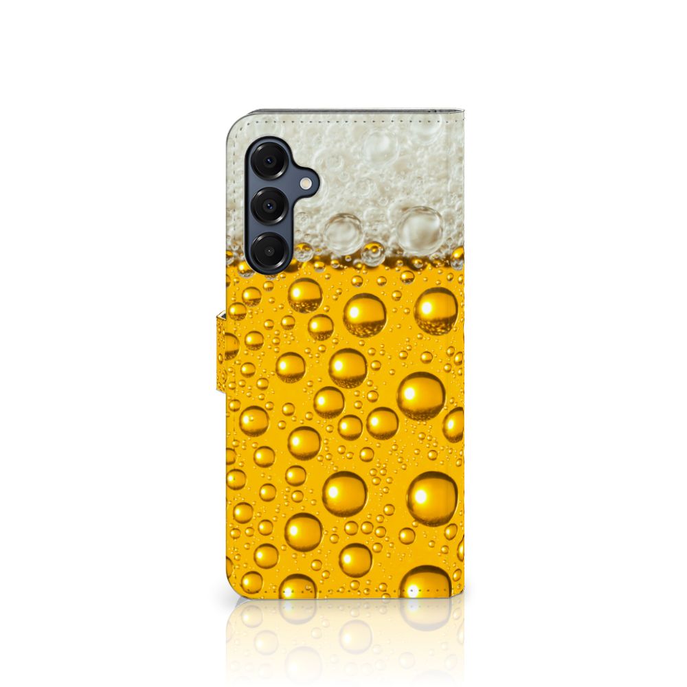 Samsung Galaxy A16 4G/5G Book Cover Bier design bier print voorkant