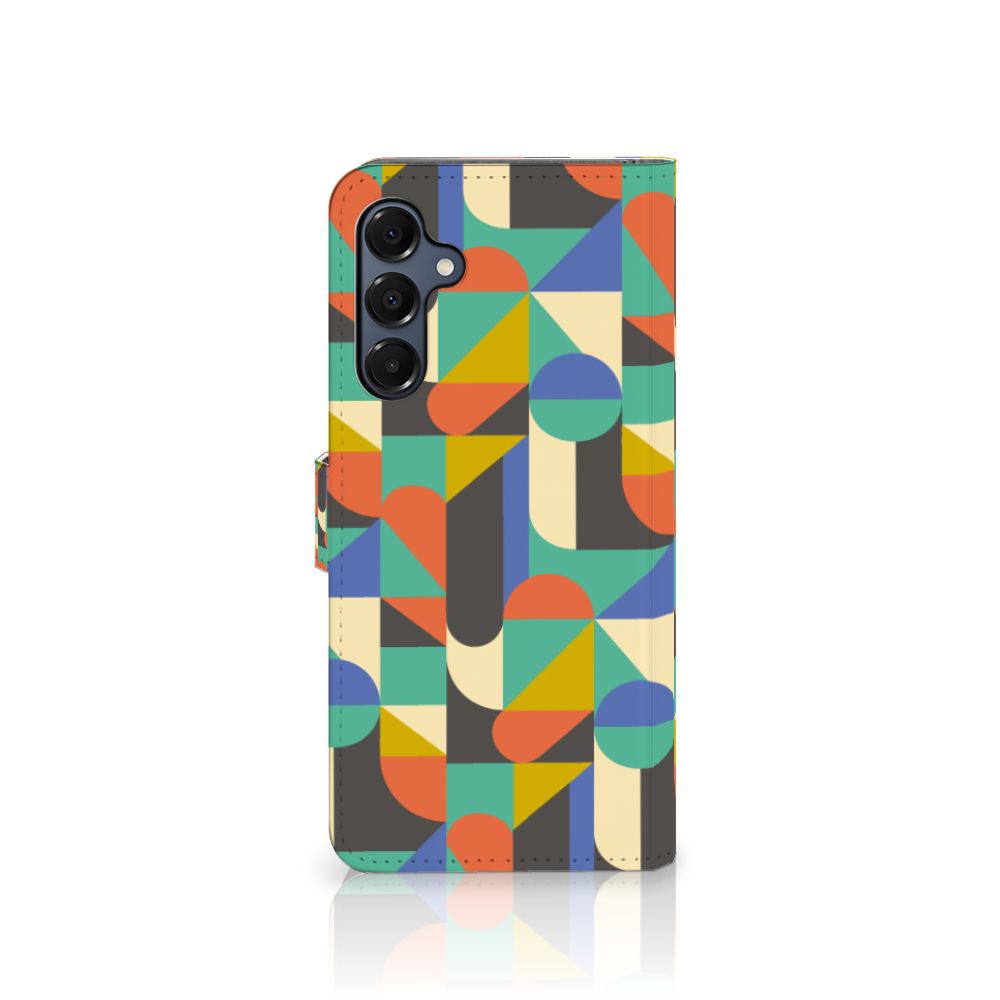 Samsung Galaxy A16 4G/5G Telefoon Hoesje Funky Retro design kleurrijk aanzicht