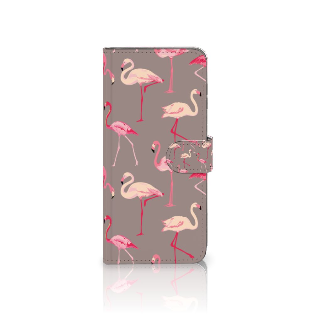 Samsung Galaxy A16 4G/5G Telefoonhoesje met Pasjes Flamingo flamingo ontwerp voorkant