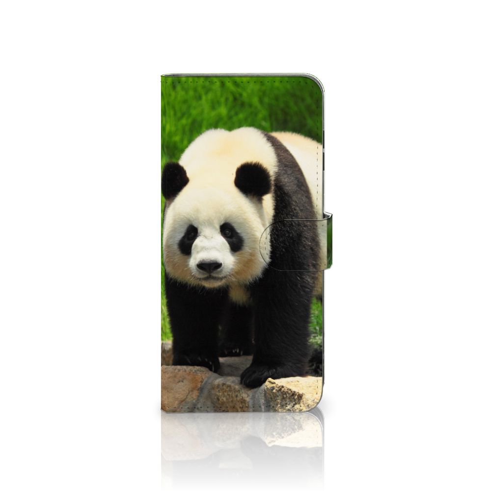 Samsung Galaxy A16 4G/5G Telefoonhoesje met Pasjes Panda panda voorkant