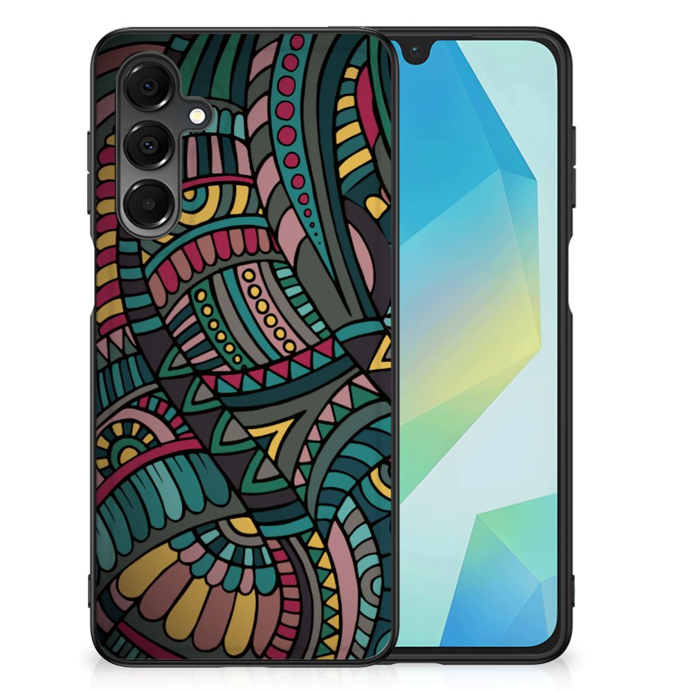 Samsung Galaxy A16 5G/4G Back Case Aztec patroon print aanzicht