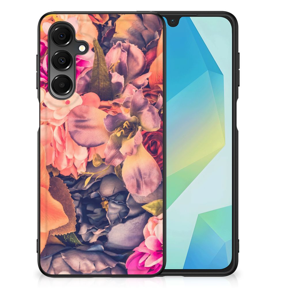 Samsung Galaxy A16 5G/4G Bloemen Hoesje Bosje Bloemen achterkant bloemen print aanzicht