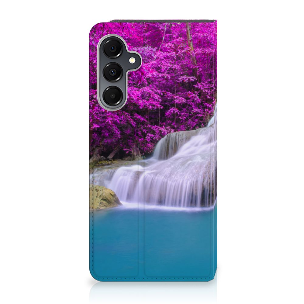Samsung Galaxy A16 5G/4G Book Cover Waterval waterval bloemen design voorkant