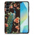 Samsung Galaxy A16 5G/4G Dierenprint Telefoonhoesje Pauw met Bloemen hoesje pauw bloemen voorkant