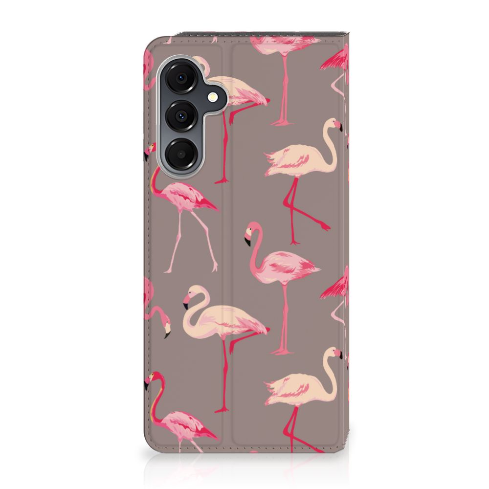 Samsung Galaxy A16 5G/4G Hoesje maken Flamingo flamingo design voorzijde