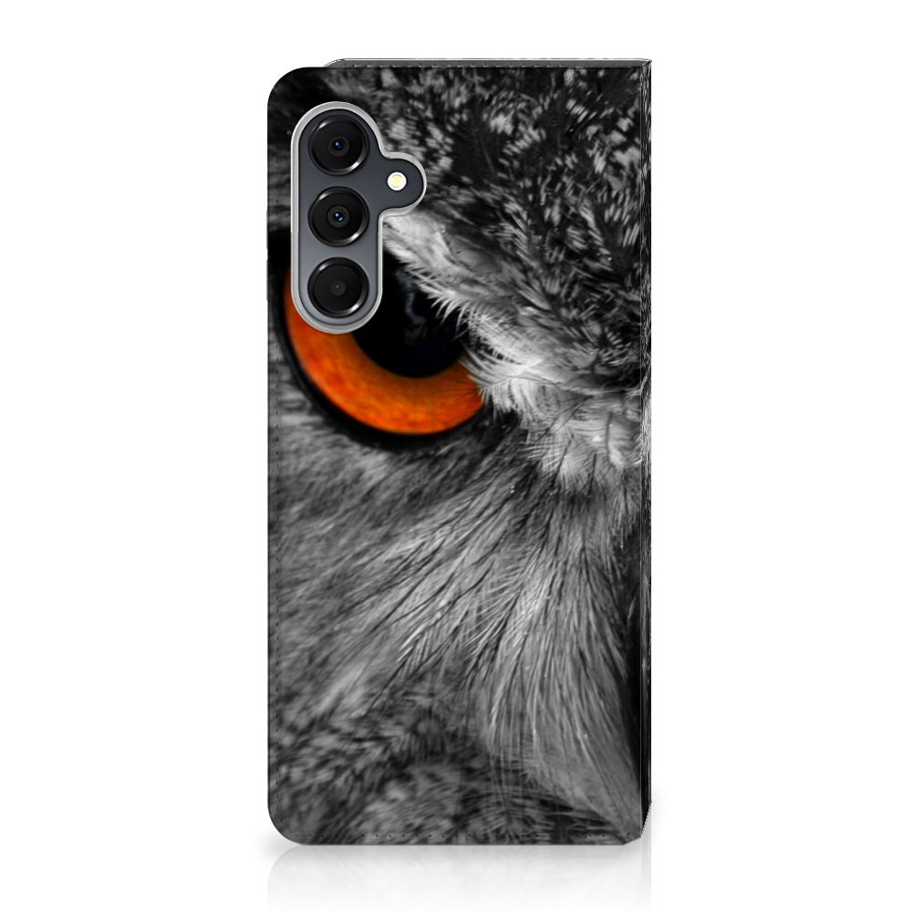 Samsung Galaxy A16 5G/4G Hoesje maken Uil uil detailstandcase zijkant