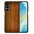 Samsung Galaxy A16 5G/4G Houten Print Telefoonhoesje Donker Hout achterkant hout print
