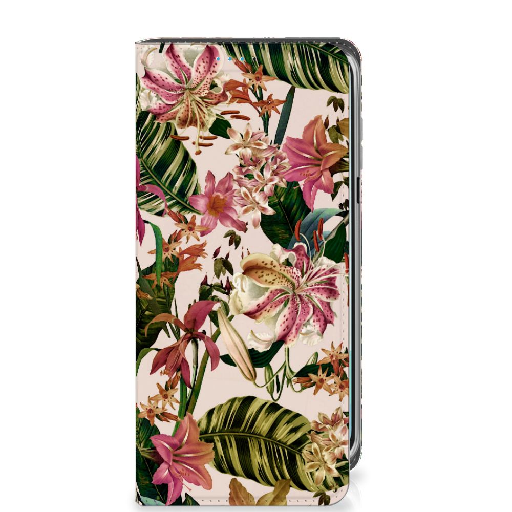 Samsung Galaxy A16 5G/4G Smart Cover Flowers bloemen ontwerp vooraanzicht