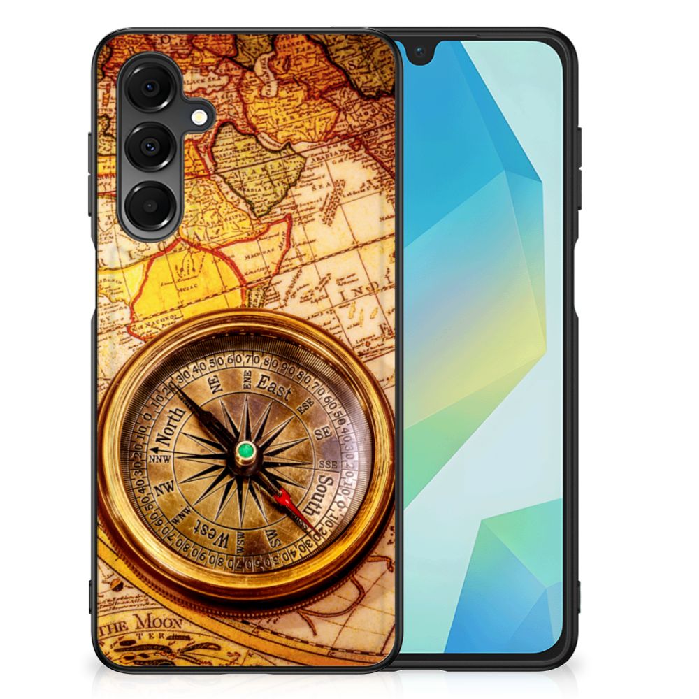 Samsung Galaxy A16 5G/4G TPU Backcover Kompas kompas kaart aanzicht