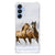 Samsung Galaxy A16 Case Anti-shock Paarden telefoonhoesje paarden rennend voorkant