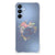 Samsung Galaxy A16 Stevig Bumper Hoesje Boho Text achterzijde ontwerp bloemen tekst