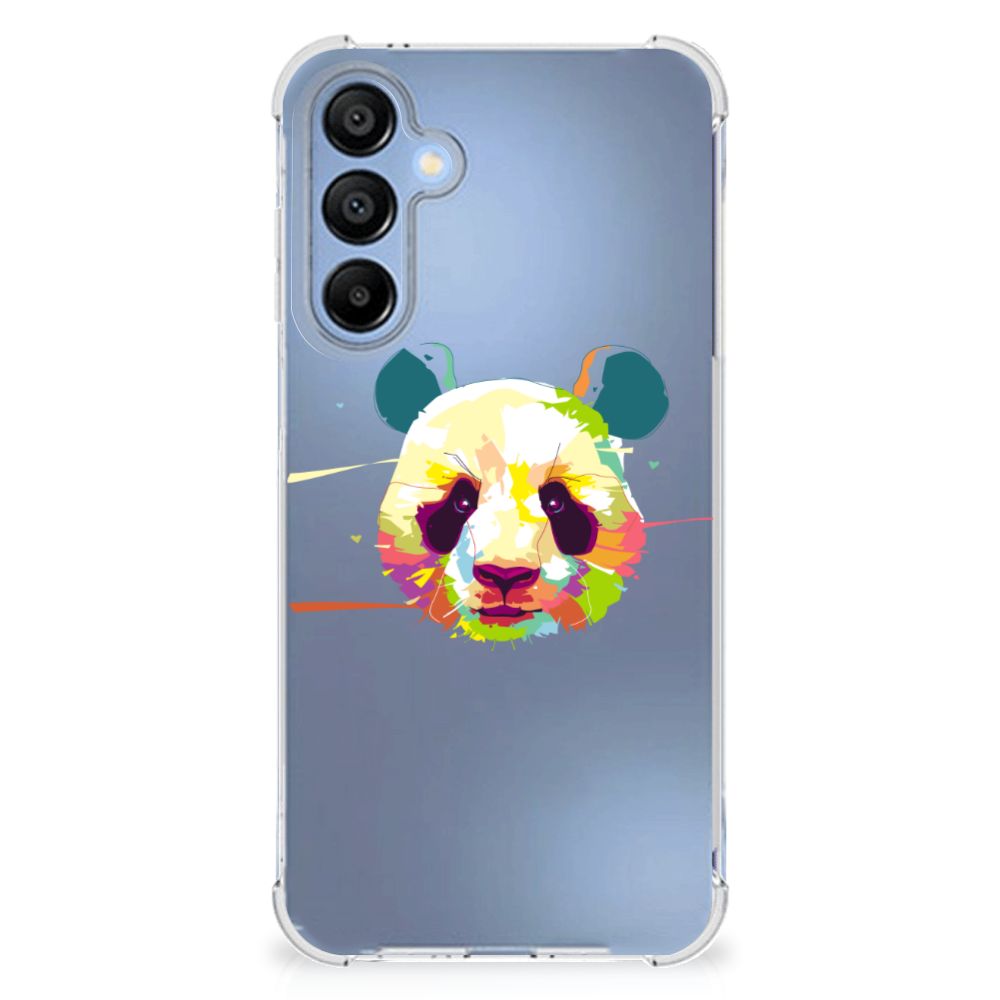 Samsung Galaxy A16 Stevig Bumper Hoesje Panda Color achterkant