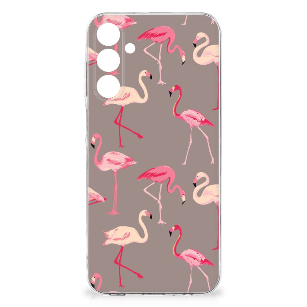 Samsung Galaxy A16 TPU Hoesje Flamingo flamingo design achterkant
