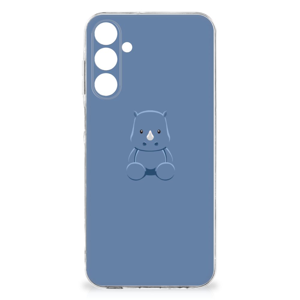 Samsung Galaxy A16 Telefoonhoesje met Naam Baby Rhino telefoonhoesje baby rhino ontwerp achterkant