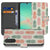 Samsung Galaxy A17 Book Cover Ananas Roze Rood Groen Met Pasjes bookcase voorkant ananasprint