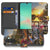Samsung Galaxy A17 Flip Cover Bookcase Amsterdamse Grachten Zwart boekhoesje design Amsterdamse Grachten aanzicht