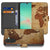 Samsung Galaxy A17 Flip Cover Bookcase Wereldkaart Met Pasjes wereldkaart design voorkant