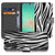 Samsung Galaxy A17 Telefoonhoesje met Pasjes Zebra bookcase zebra-dessin voorkant